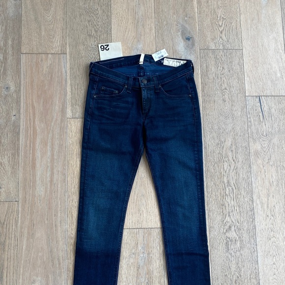 rag & bone Dark Blue Skinny Jeans - Picture 1 of 4